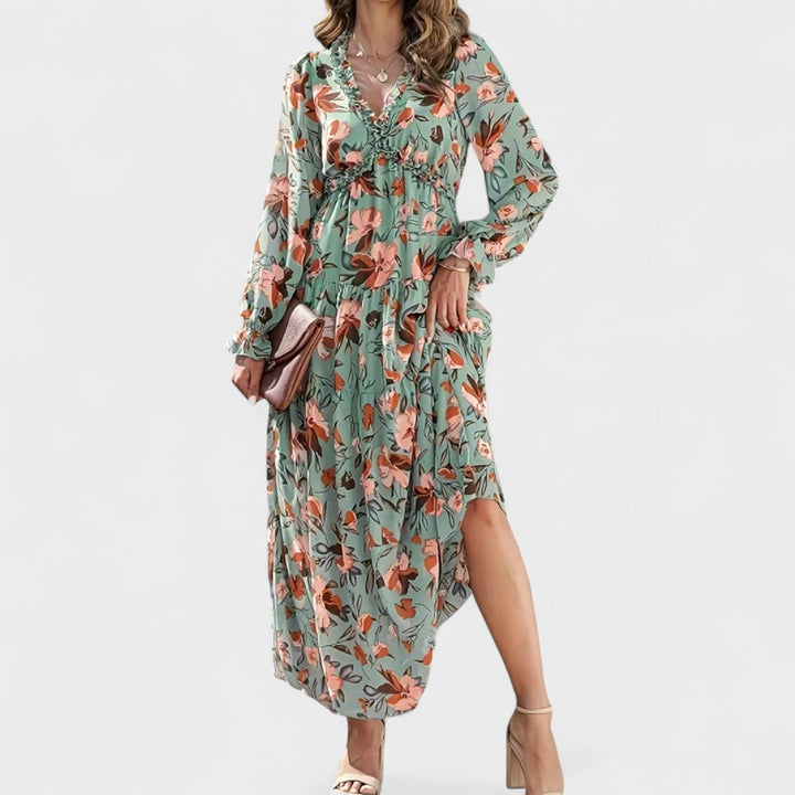 Zera - Floral Tiered Maxi Dress
