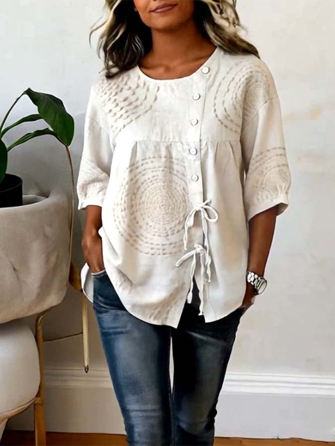 Emeline | Soft Embroidered Linen Top