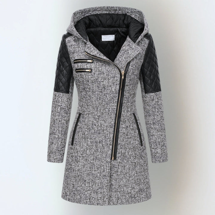 SOPHIA – MODERN QUILTED HOODED COAT