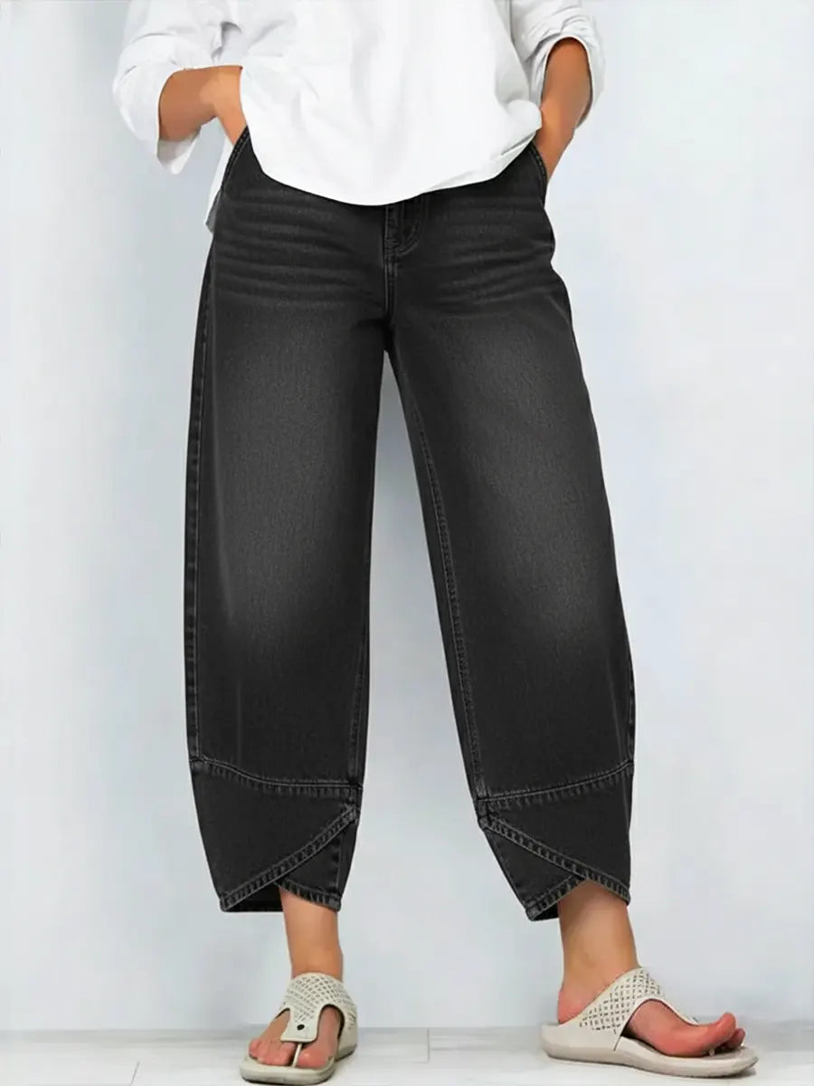 BROOKE – MODERN WIDE-LEG DENIM TROUSERS
