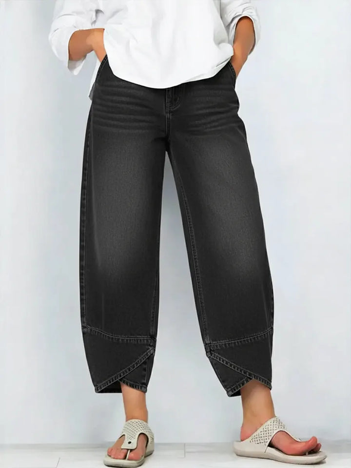 BROOKE – MODERN WIDE-LEG DENIM TROUSERS