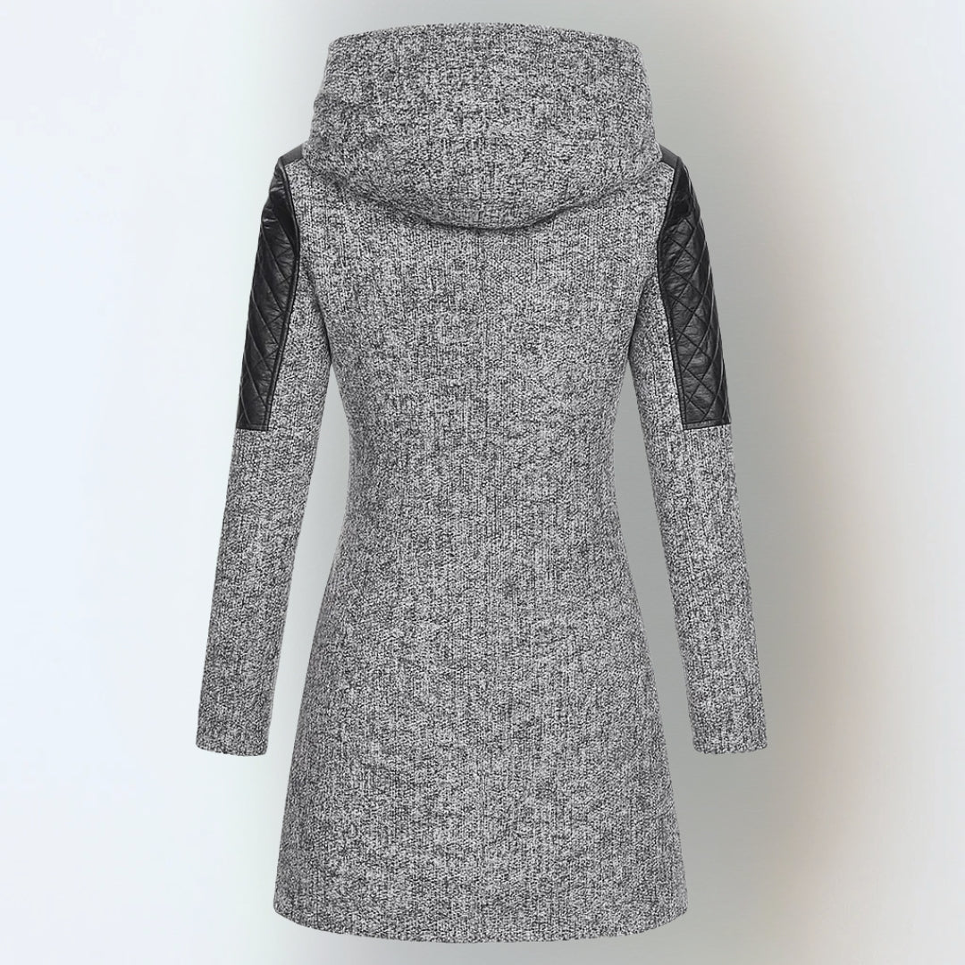 SOPHIA – MODERN QUILTED HOODED COAT