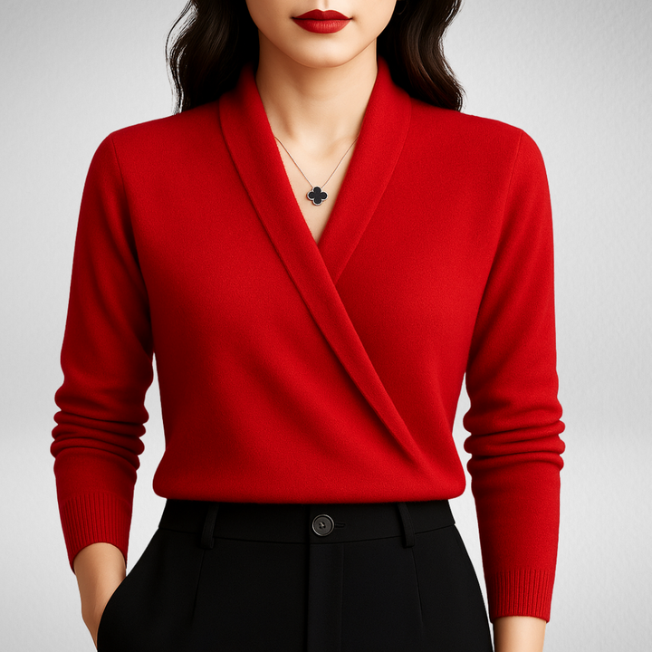 Camille - Elegant Wrap Sweater