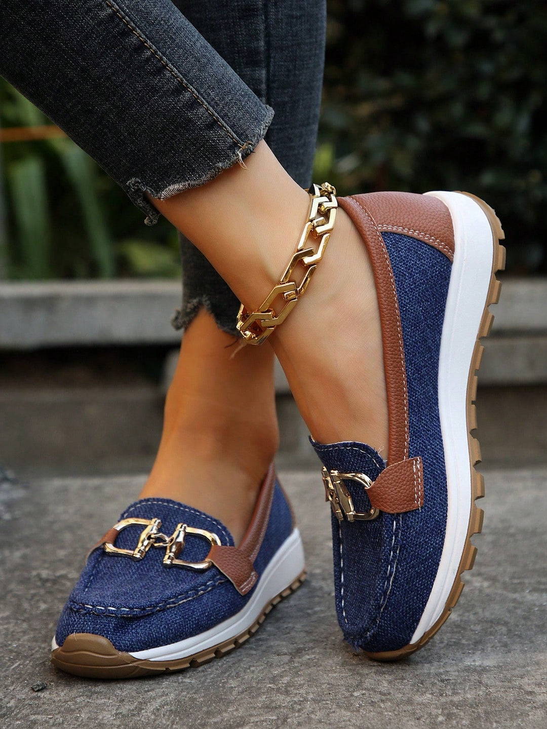 Flat Buckle Loafers
