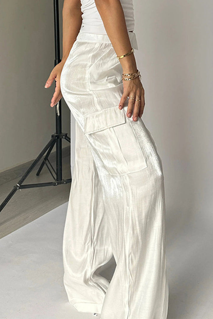 AZRIELLA – CASUAL GRADUAL CHANGE POCKET STRAIGHT-LEG BOTTOMS