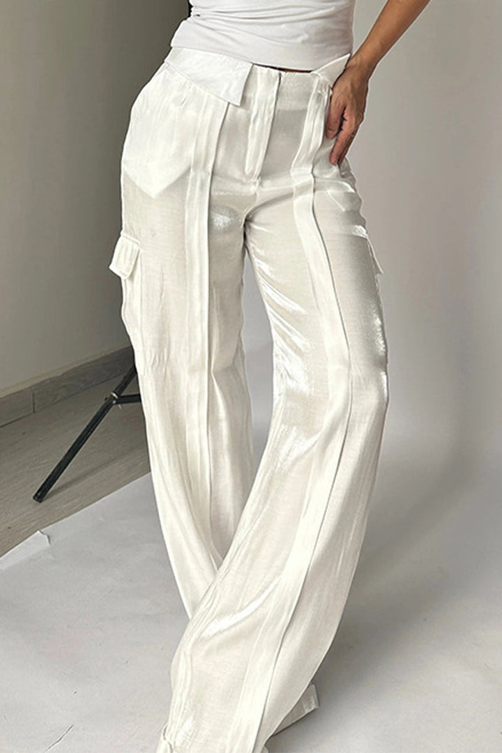 AZRIELLA – CASUAL GRADUAL CHANGE POCKET STRAIGHT-LEG BOTTOMS