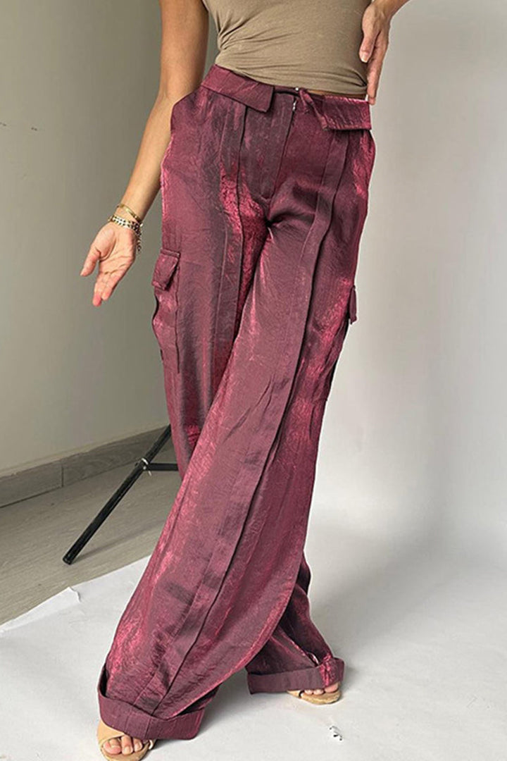 AZRIELLA – CASUAL GRADUAL CHANGE POCKET STRAIGHT-LEG BOTTOMS