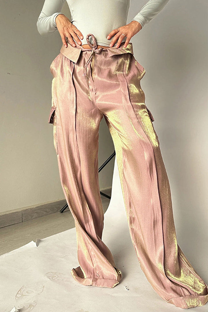 AZRIELLA – CASUAL GRADUAL CHANGE POCKET STRAIGHT-LEG BOTTOMS