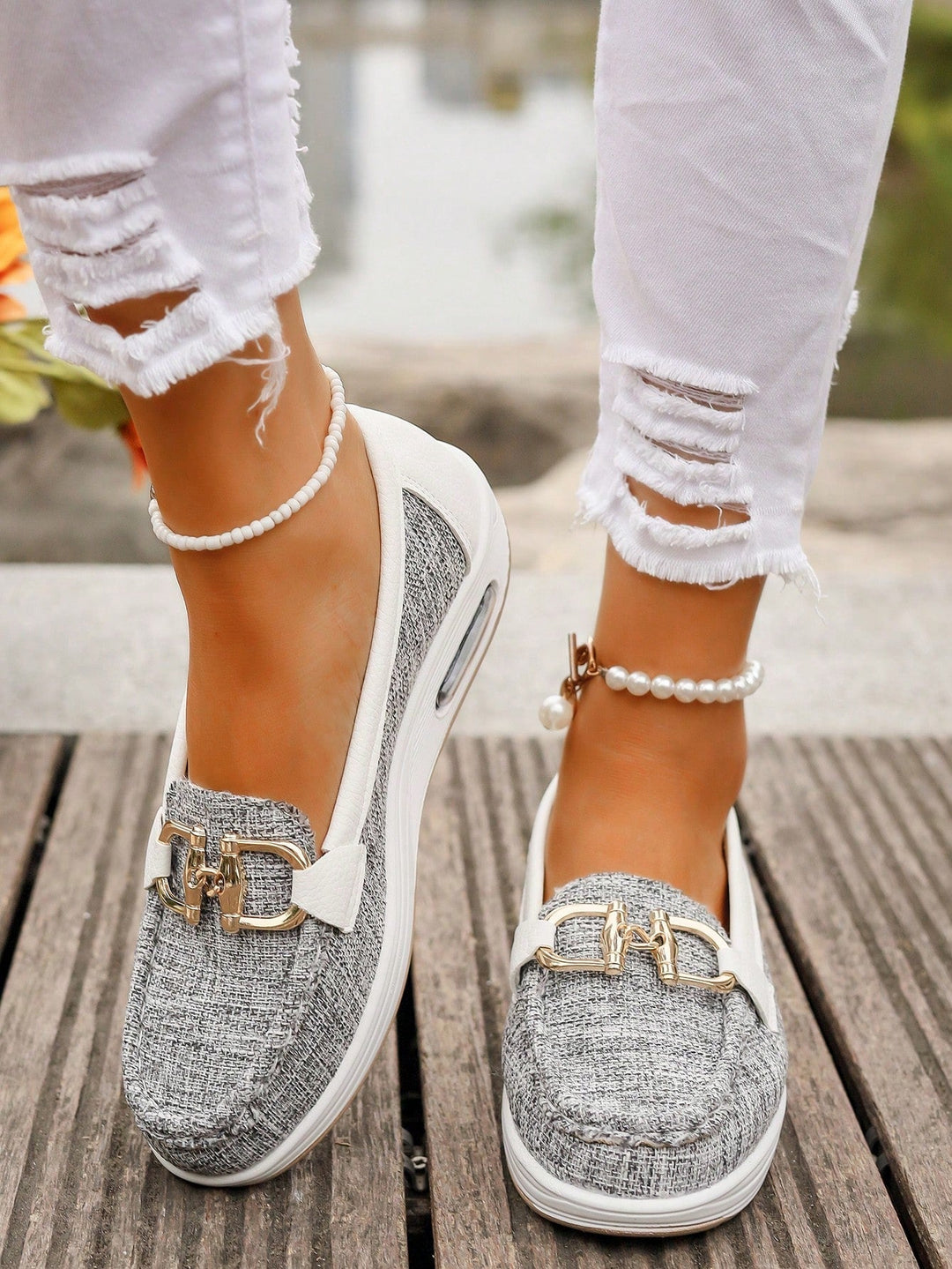 Flat Buckle Loafers