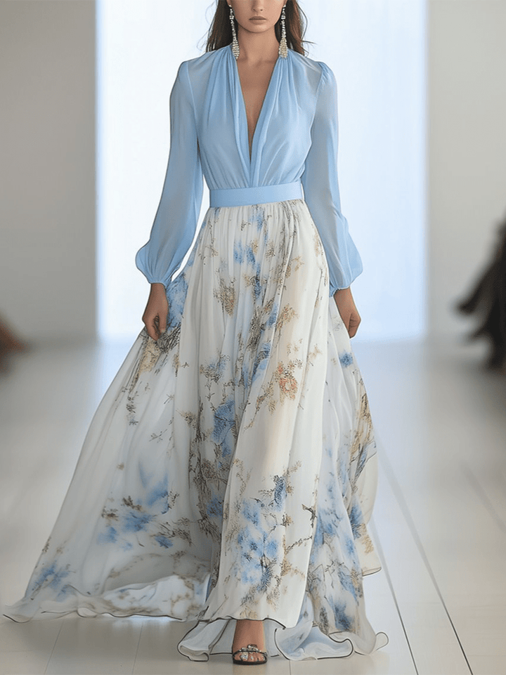 Tess - Long Dress with Floral Print
