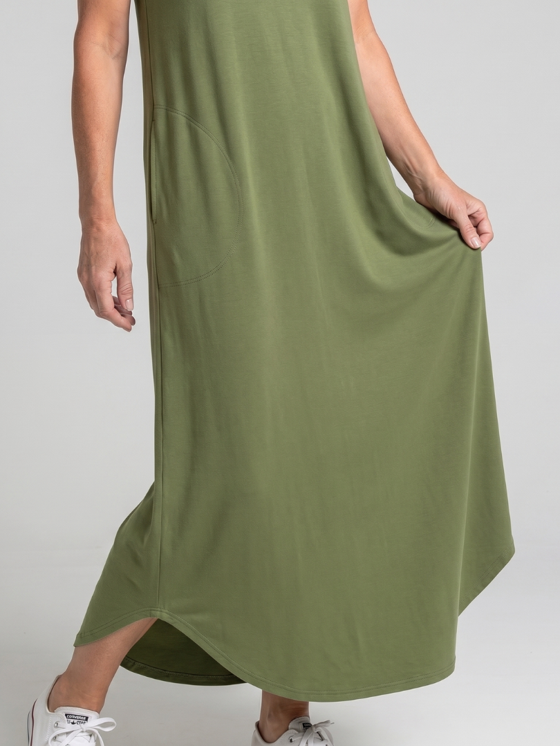 Valerie | Sleeveless Tropical Leaf Print Midi Dress