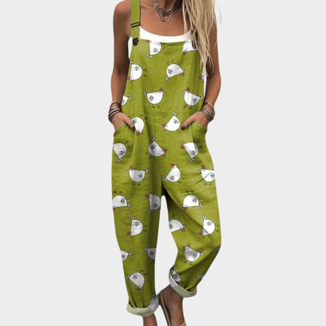 Hollis - Comfortable Printed Overalls