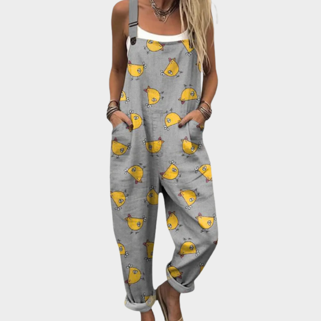 Hollis - Comfortable Printed Overalls
