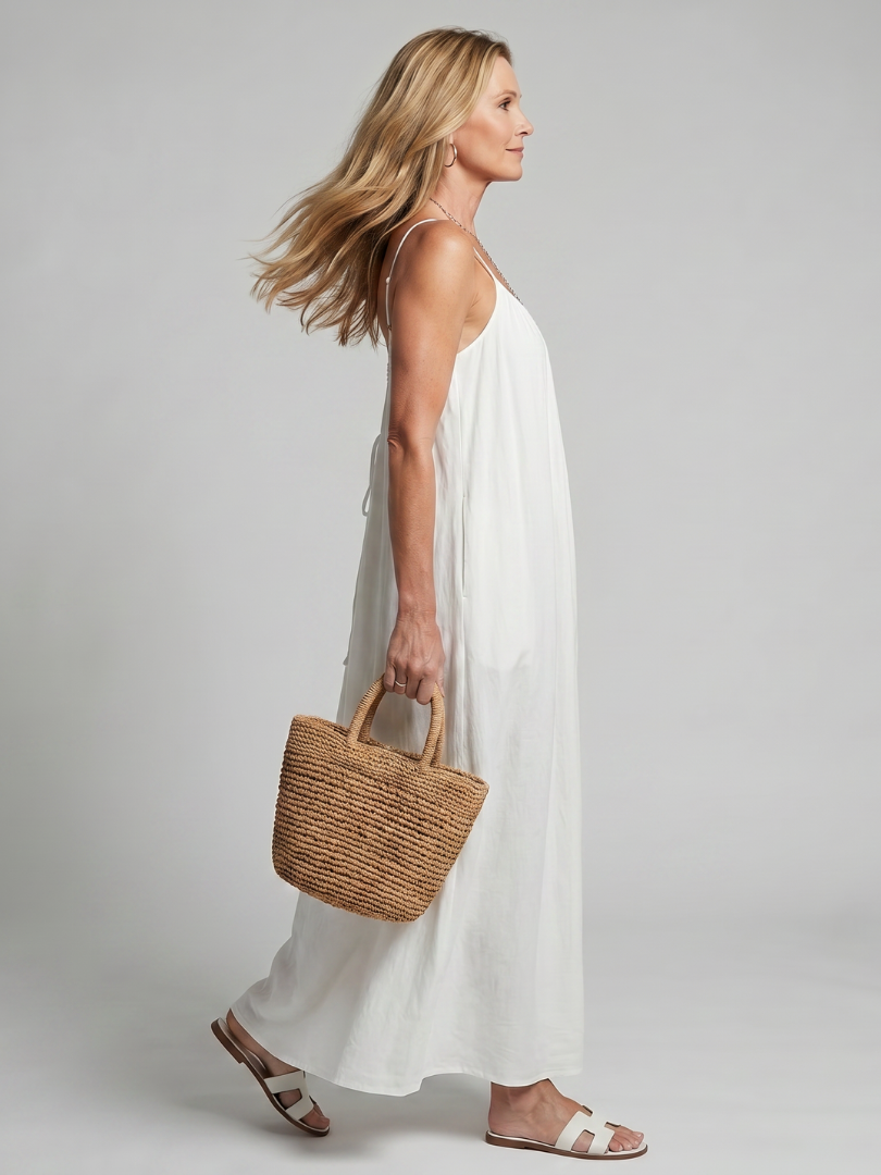 Tula | Gathered Neckline Silhouette Loose Lounge Dress