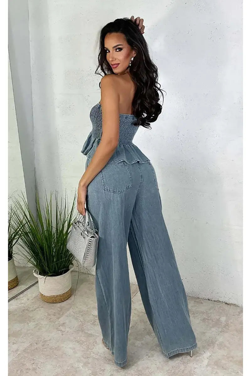 ISLA – STYLISH DENIM TWO-PIECE SET