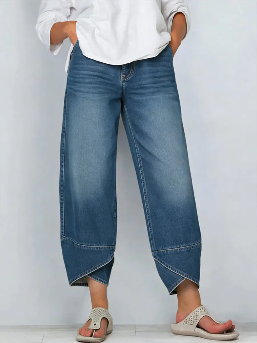 BROOKE – MODERN WIDE-LEG DENIM TROUSERS