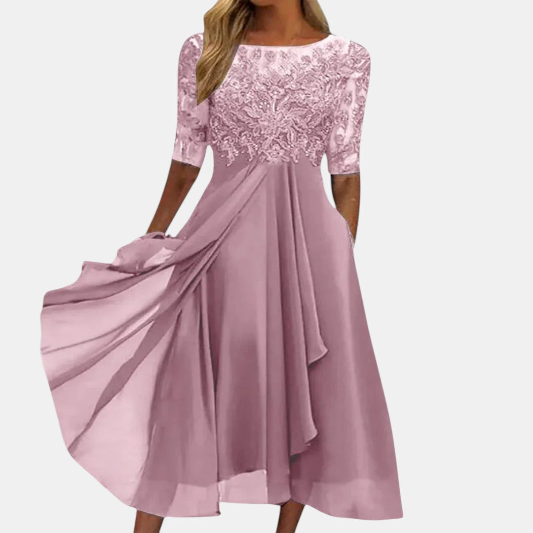 Saffron | Elegant Lace Dress