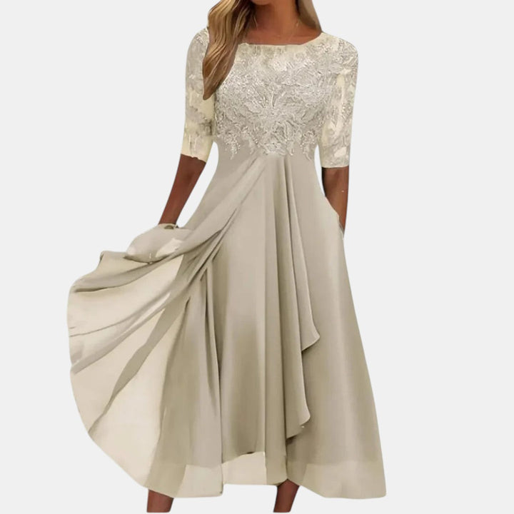 Saffron | Elegant Lace Dress