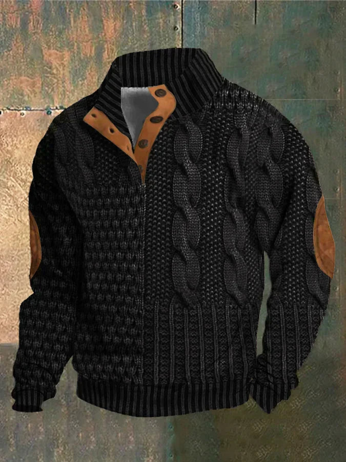 LEO – PATTERNED COZY KNIT SWEATER FOR MEN