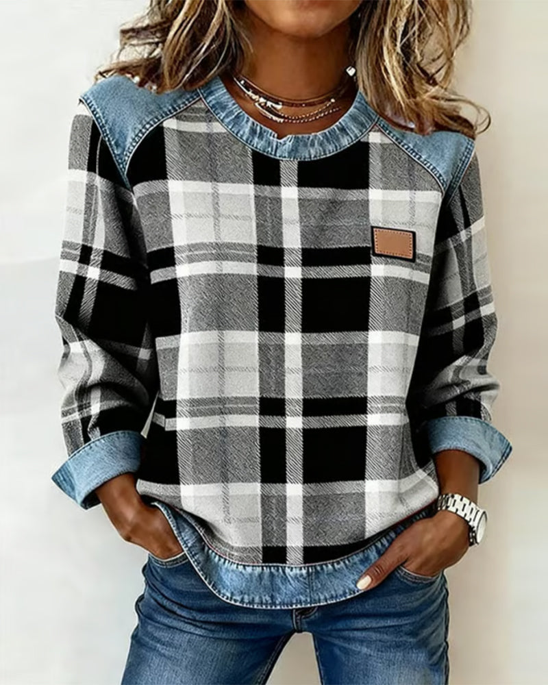 Célia - Sweatshirt Patchwork Daring