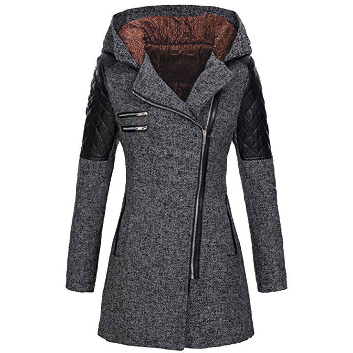 Zoë – Stylish Slant-Zip Winter Jacket
