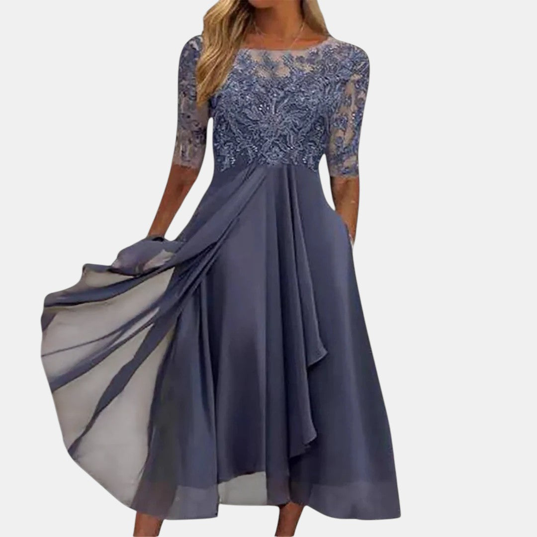 Saffron | Elegant Lace Dress
