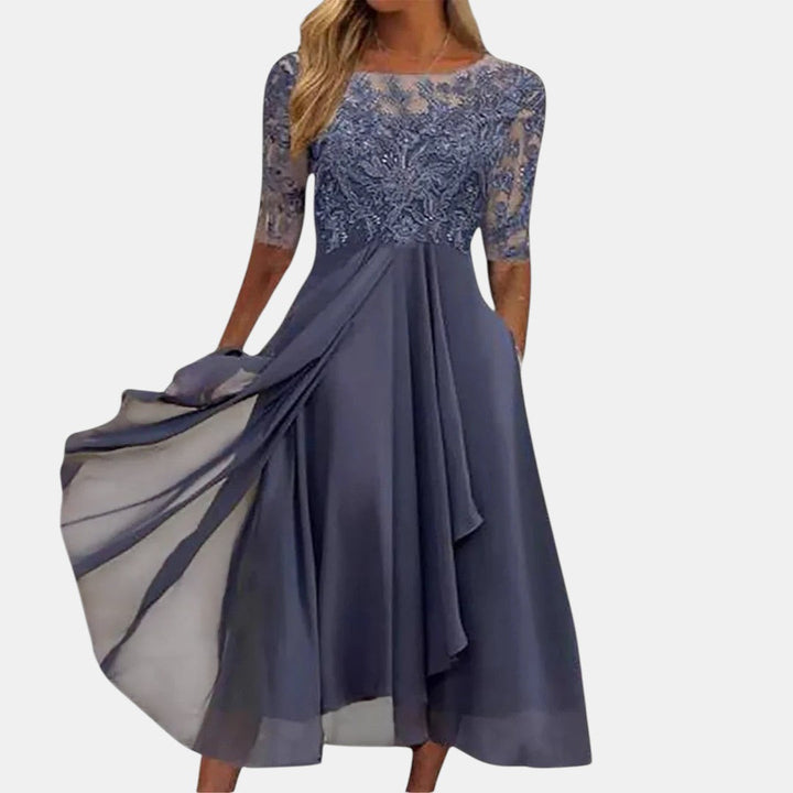 Saffron | Elegant Lace Dress