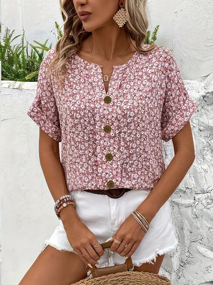 Marigold | Women’s Floral Summer Print Blouse