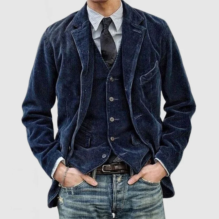 Aven – Stylish Vintage Blazer and Vest Set