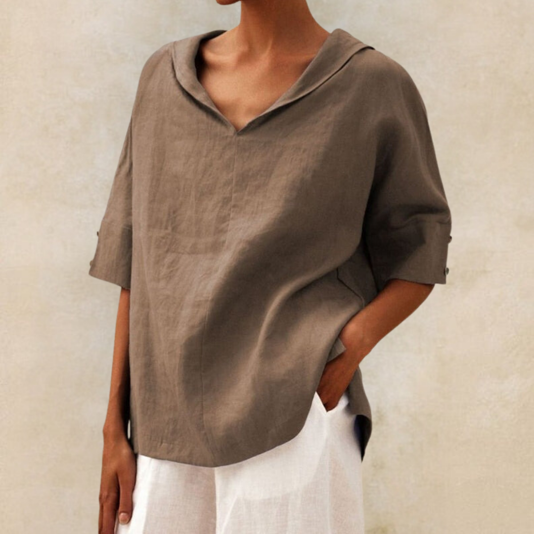 Liora - Casual Loose-Fit Blouse