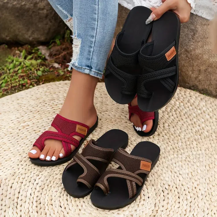 Celia - Perforated Mesh Sandals