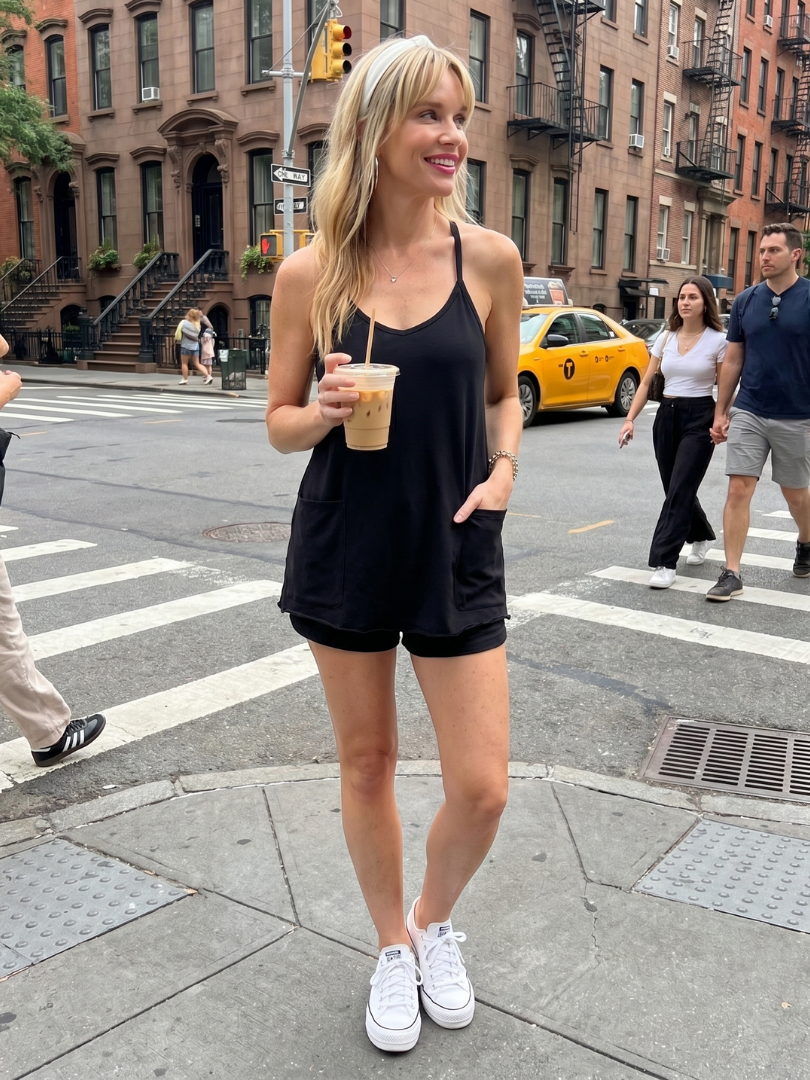 Moneto | Spaghetti Strap Relaxed Fit Mini Dress