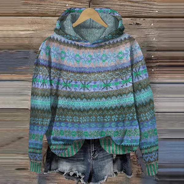 AURETHIA – ETHNIC HOODED SWEATER