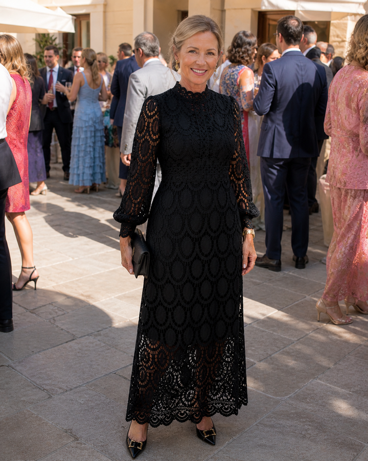 Stylized Fashion | Lace Midi Dress