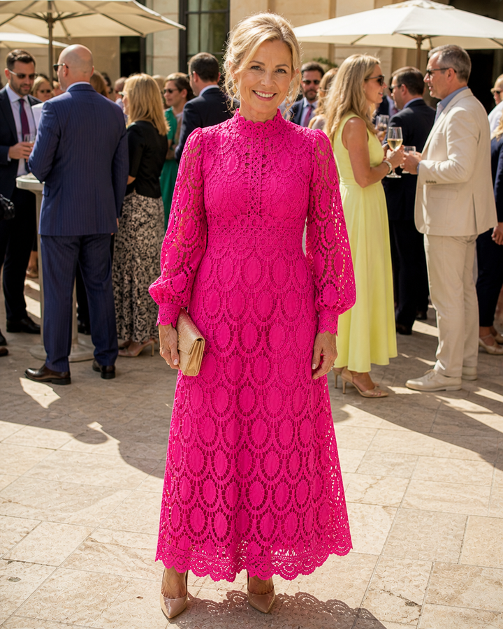 Stylized Fashion | Lace Midi Dress