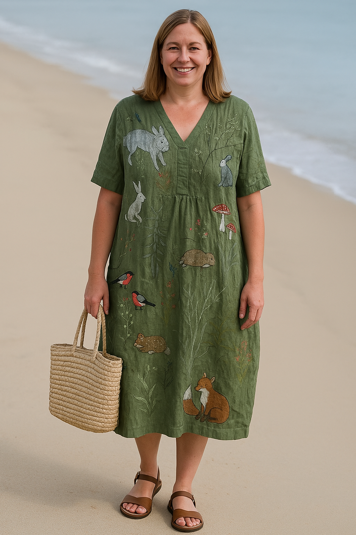 ISLA – FLORAL TUMMY-HIDING DRESS