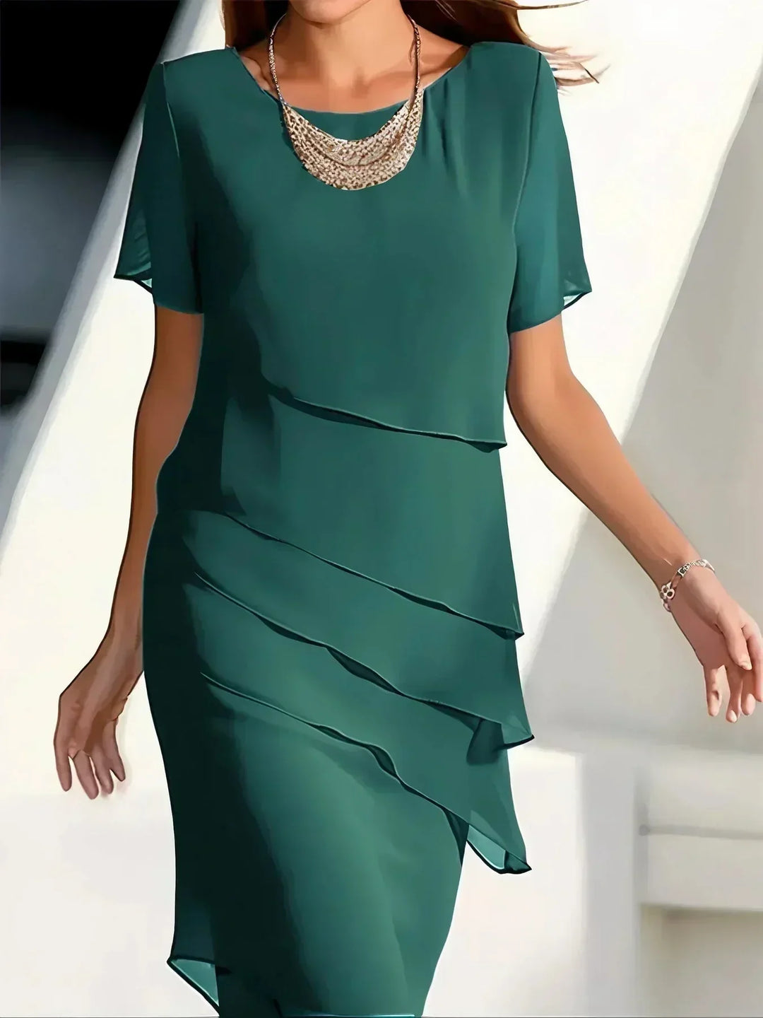 Brielle - Light and Elegant Midi Dress for Spring