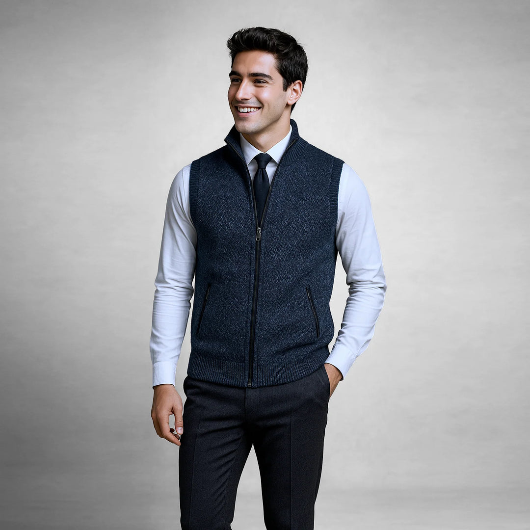 WILLIAM – HARRISON FULL-ZIP SWEATER VEST