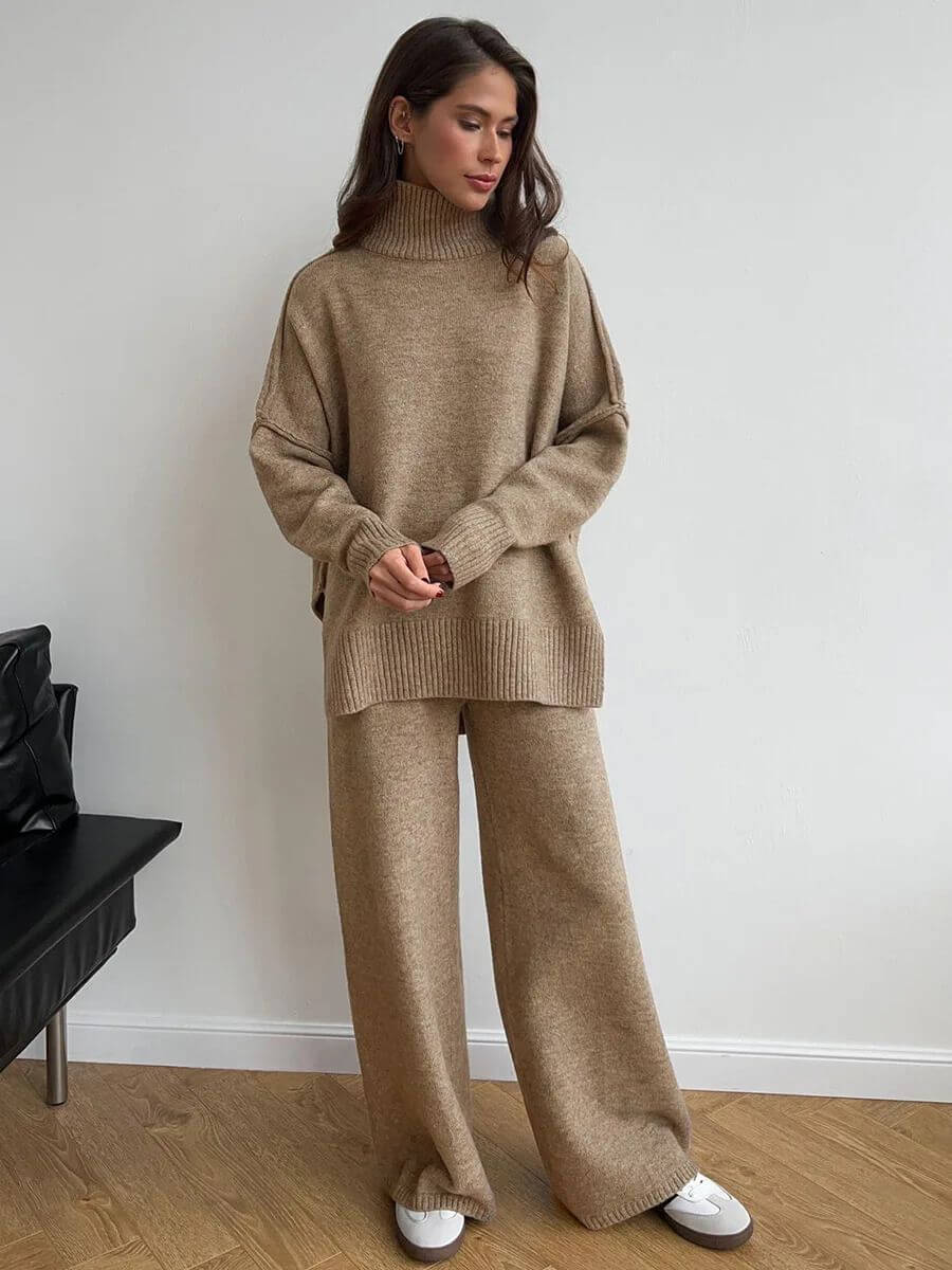Anne - Turtleneck Knit Set