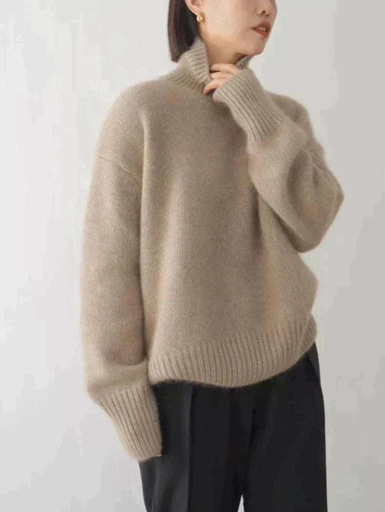 CYRENTH – HIGH NECK CASHMERE SWEATER