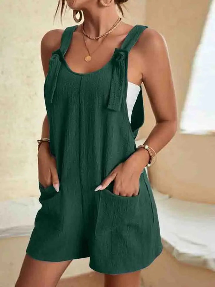 Carsen | Lightweight Linen Summer Romper