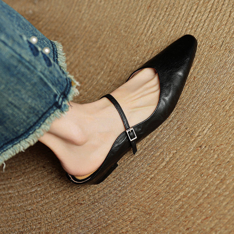 Mules + Genuine Leather