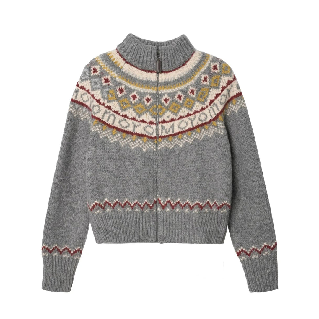 Women's High Collar Knit Sweater