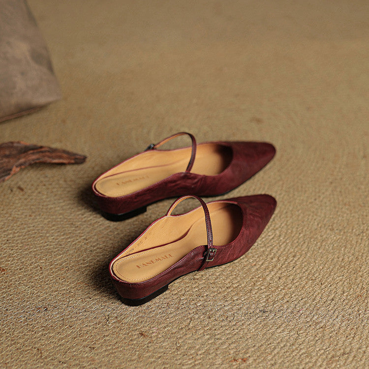 Mules + Genuine Leather