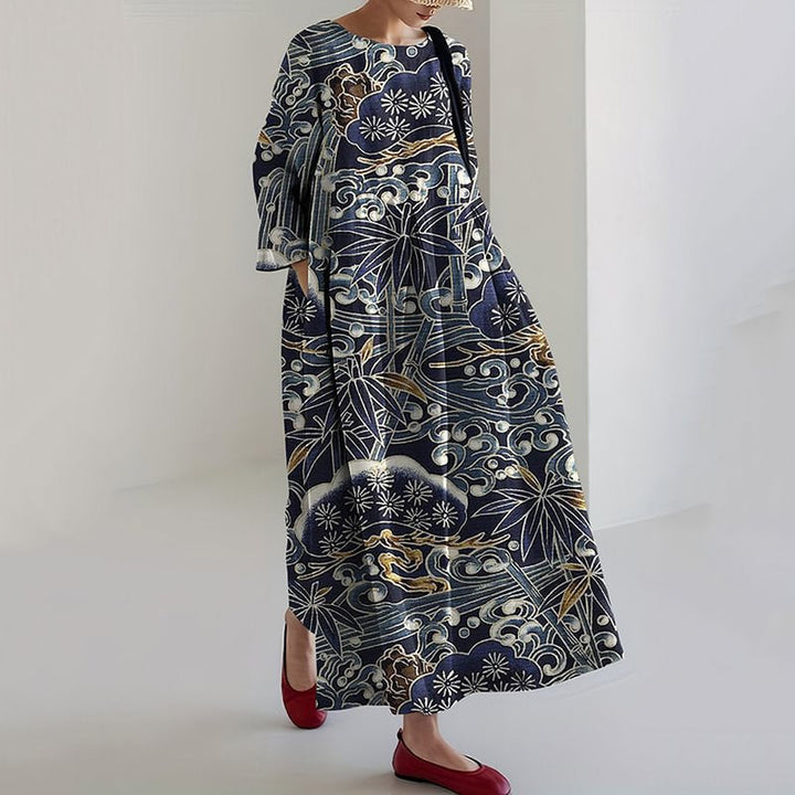 THALYENNE – FLORAL PRINTED MIDI DRESS