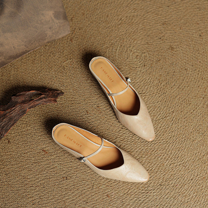 Mules + Genuine Leather