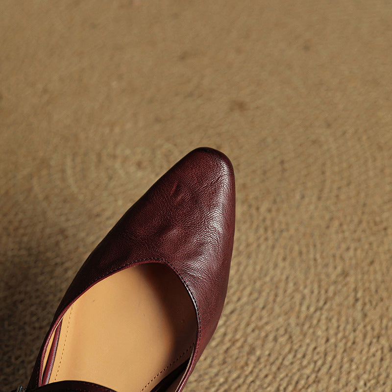 Mules + Genuine Leather