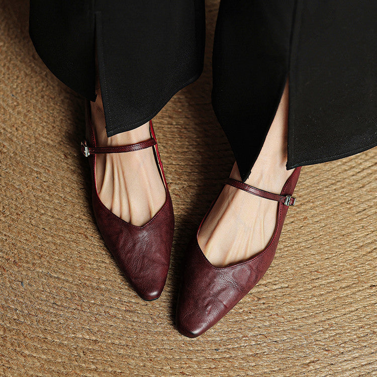 Mules + Genuine Leather