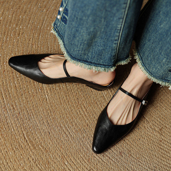 Mules + Genuine Leather