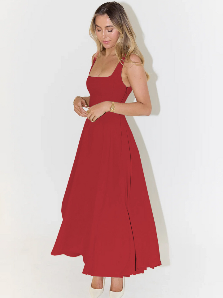 Women’s Sleeveless Corset Midi Dress